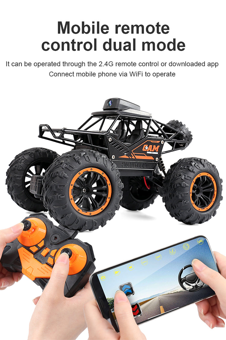 YT6602 Remote Control WIFI Camera Climbing Car 2.4G HD Camera APP Video Transmission Gesture Photo Off-Road Tires Kids Interactive Toy