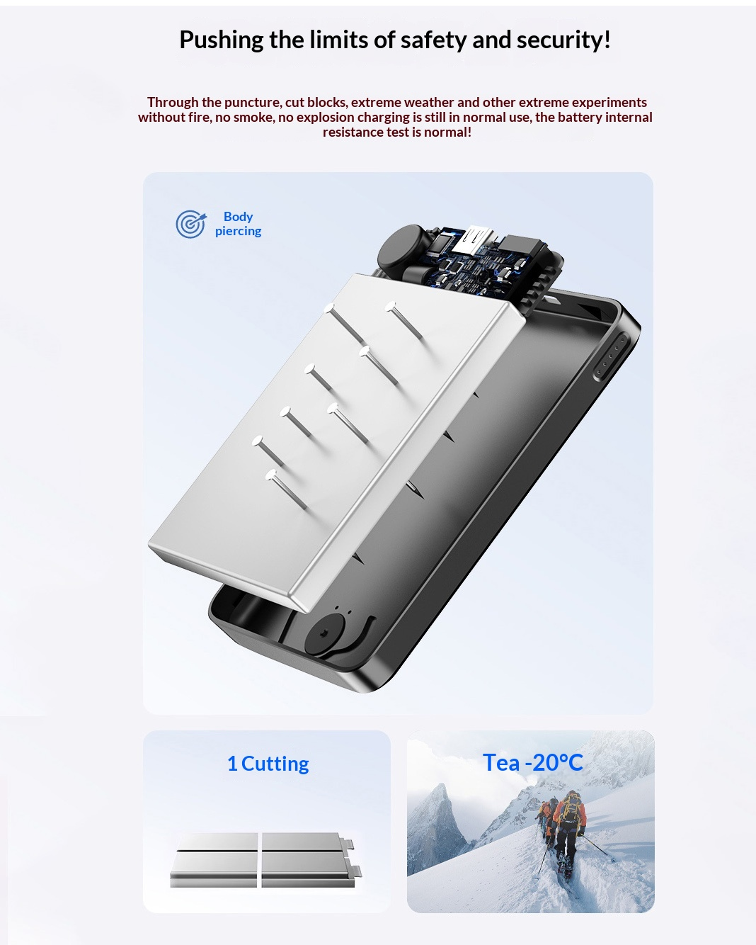 Ai1 Portable Power Bank 5000mAh with 20W Wireless Charger and AI Translator 136 Languages Support for iOS Android