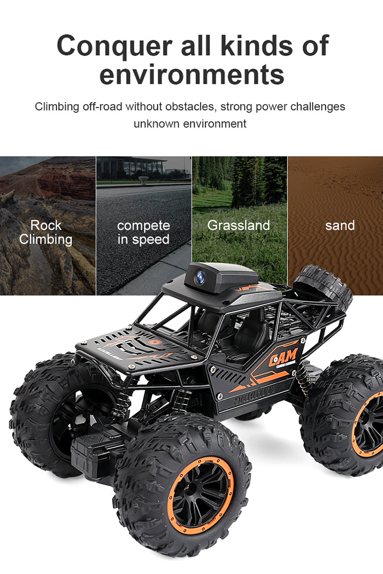 YT6602 Remote Control WIFI Camera Climbing Car 2.4G HD Camera APP Video Transmission Gesture Photo Off-Road Tires Kids Interactive Toy