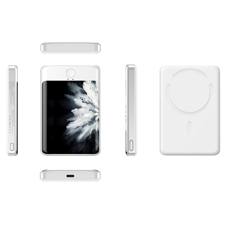 Ai1 Portable Power Bank 5000mAh with 20W Wireless Charger and AI Translator 136 Languages Support for iOS Android