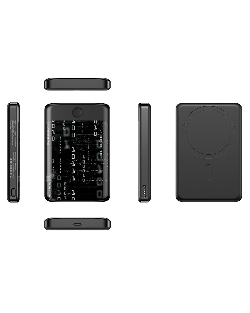 Ai1 Portable Power Bank 5000mAh with 20W Wireless Charger and AI Translator 136 Languages Support for iOS Android