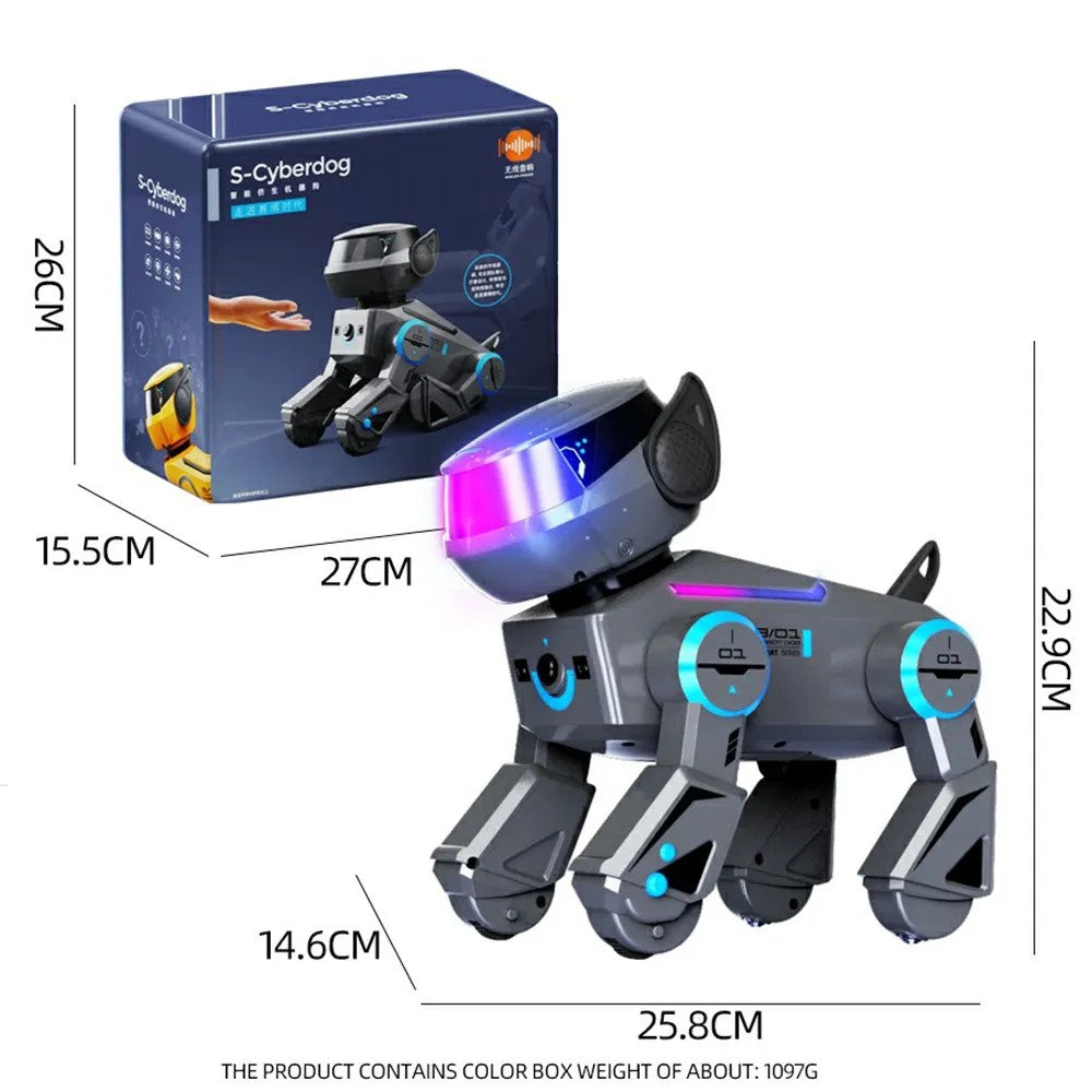 BG1544 Robot Dog Toy BT Connected Stunt Music Dancing Electronic Pet Model Toy  ,No artificial intelligence model