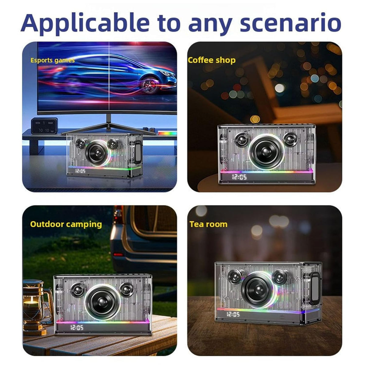 JY-36 Portable Bluetooth Speaker 45W Wireless Audio System with 8000mAh Battery UHF Microphone