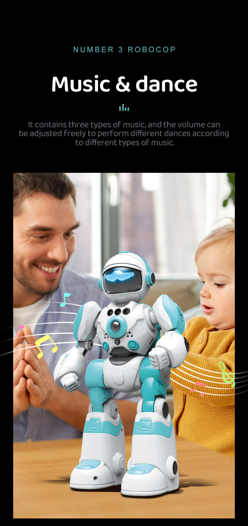 BG1538 Smart Voice Robot Recording Playback Voice Changing Gesture Sensing 2.4G Remote Age 3+