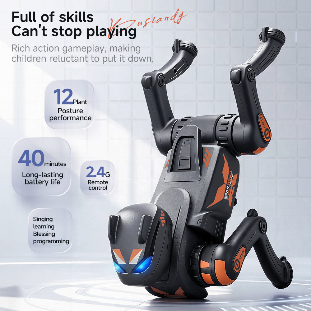 G1001 AI Smart Robot Dog Remote Control Walking Voice Touch Interaction Kids Companion Interactive Toy Learning Support Age 7-14