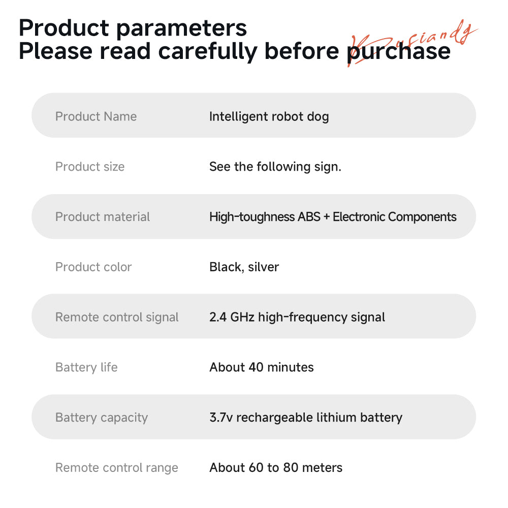 G1001 AI Smart Robot Dog Remote Control Walking Voice Touch Interaction Kids Companion Interactive Toy Learning Support Age 7-14