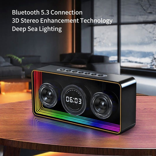 K10 2.1 Channel Bluetooth Speaker 40W High Power Built-in 8000mAh Battery Portable Mini Speaker with RGB Light Bluetooth 5.3 4-Hour Playback