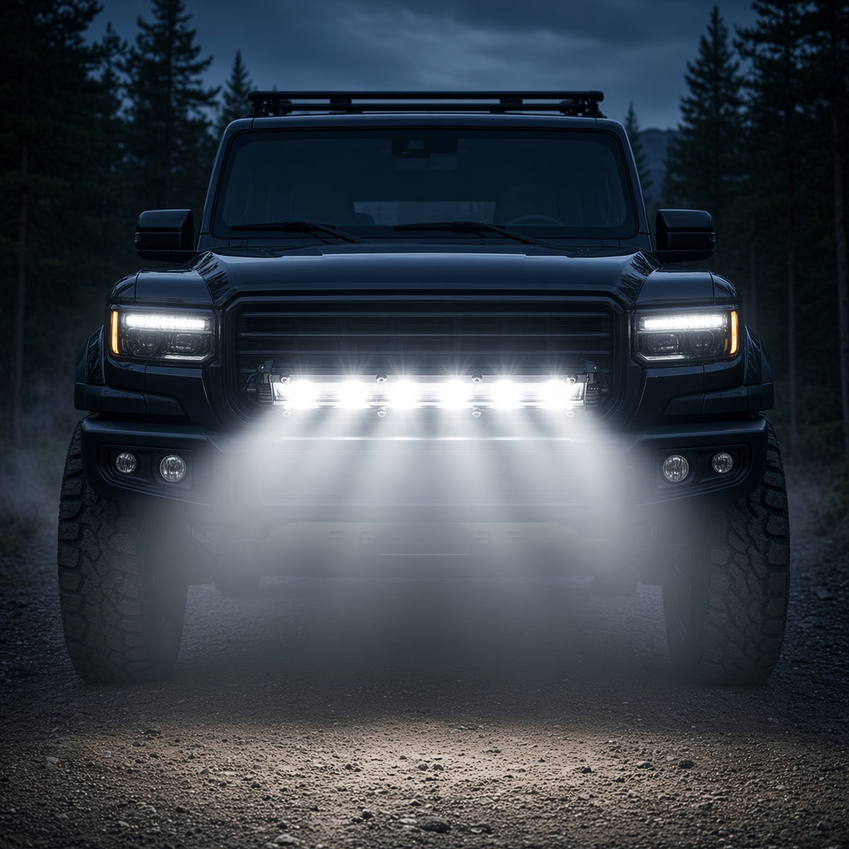 N2-30W-WY Off-Road LED Light Bar 8 Inch 30W 9-30V White Amber Dual Color Sanan 3570