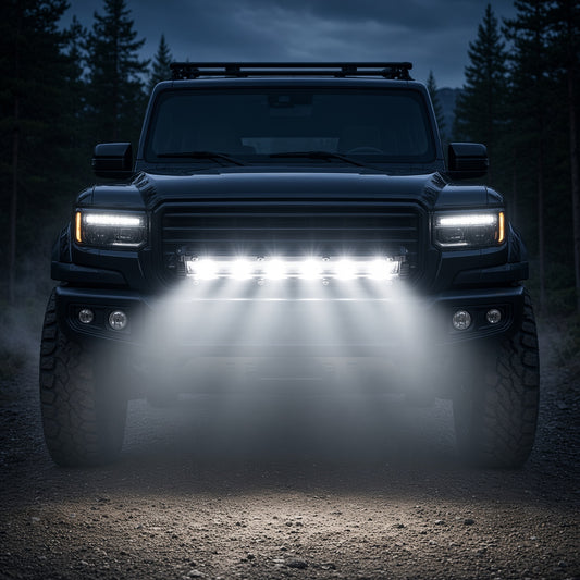 N2-30W-WY Off-Road LED Light Bar 8 Inch 30W 9-30V White Amber Dual Color Sanan 3570