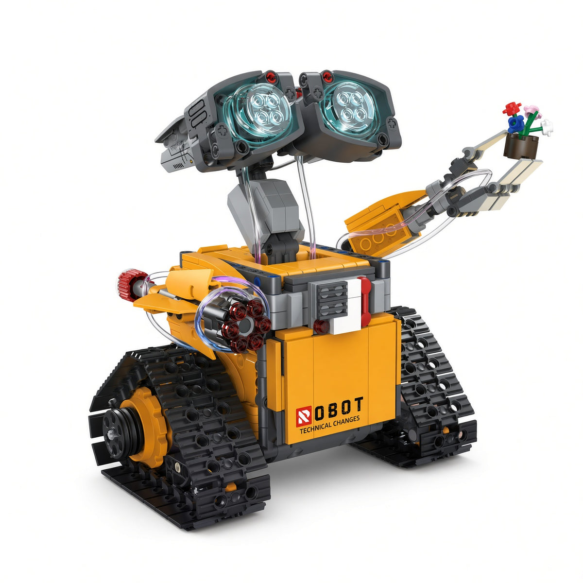 96175 5IN1 Robot Programming Building Blocks STEAM Education Five Model Change 2.4G APP Remote Gyroscope Path Mode Kids Interactive Learning Toy