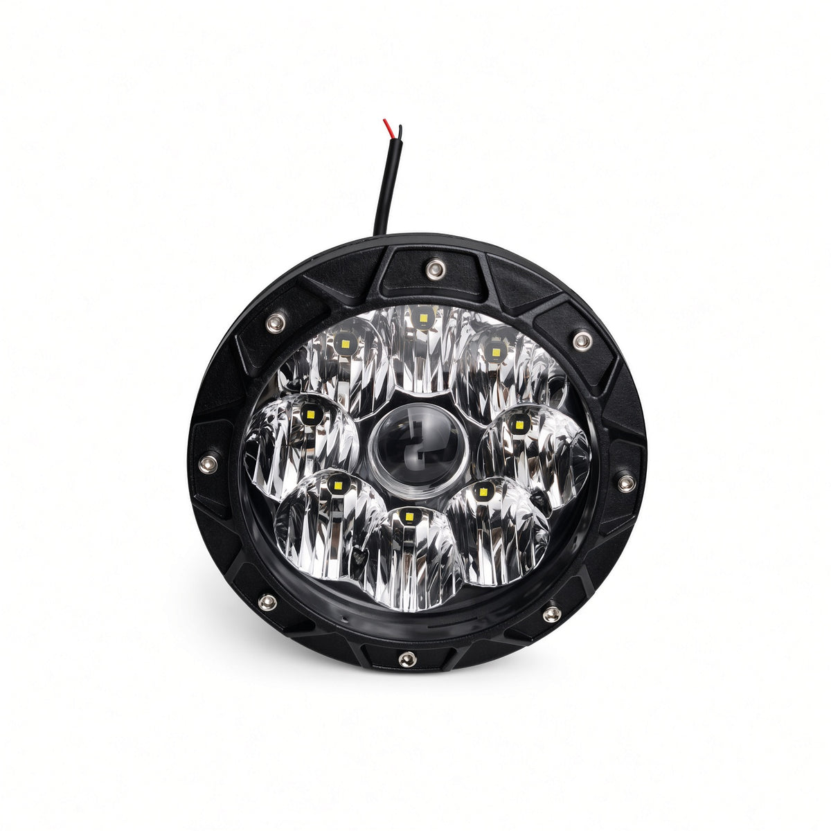 C7-R''SD-B-W 7 Inch Off-Road LED Light 120W 9-30V 6500K Cool White Cree 3535 Pair