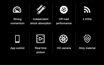 YT6602 Remote Control WIFI Camera Climbing Car 2.4G HD Camera APP Video Transmission Gesture Photo Off-Road Tires Kids Interactive Toy
