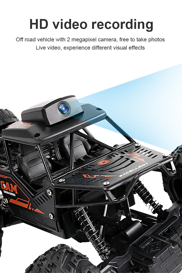YT6602 Remote Control WIFI Camera Climbing Car 2.4G HD Camera APP Video Transmission Gesture Photo Off-Road Tires Kids Interactive Toy