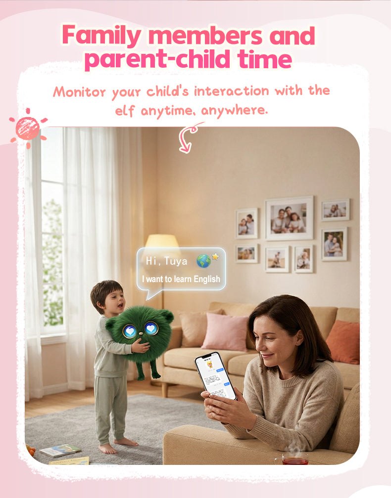 AI Plush Toy 02 AI Smart Plush Toy for Kids ChatGPT AI Companion Robot 69 Languages Voice Interaction Storytelling Learning Assistant Emotional Support Toy Birthday Gift