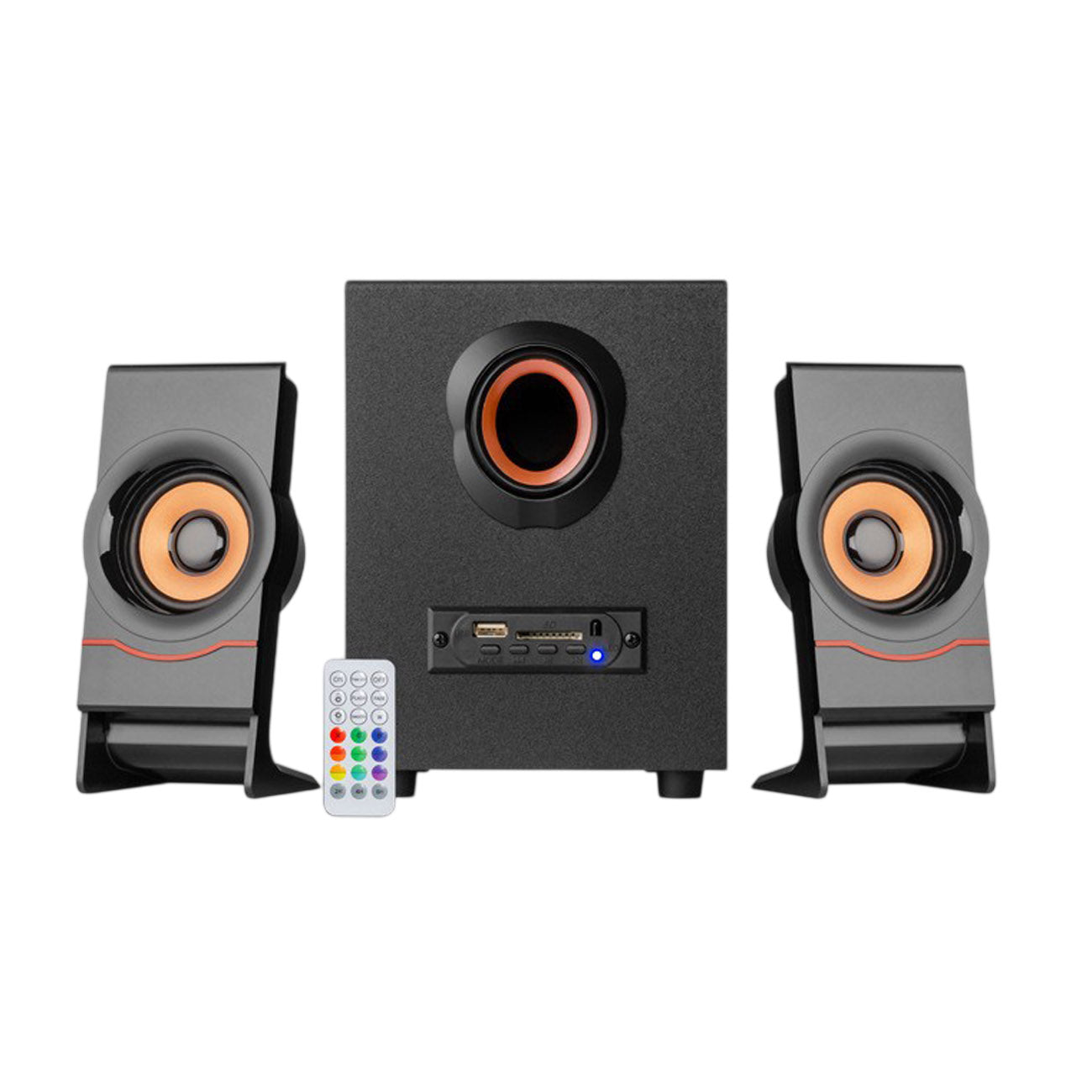 FT-C10U-BT Bluetooth Multimedia Speaker 5W+3W×2 RMS Portable Desktop Speaker with Remote Control