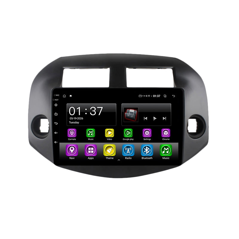 Android Car Navigation System for Toyota RAV4 2007-2012 with Touch Screen, GPS, Bluetooth, WiFi, Apple CarPlay, Android Auto, Rear Camera Support, Smart Multimedia Player