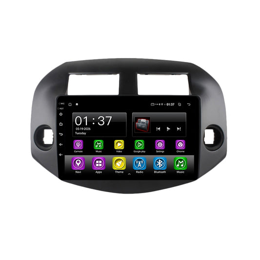 Android Car Navigation System for Toyota RAV4 2007-2012 with Touch Screen, GPS, Bluetooth, WiFi, Apple CarPlay, Android Auto, Rear Camera Support, Smart Multimedia Player