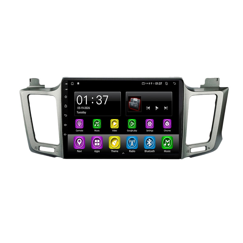 Android Car Navigation System for Toyota RAV4 2012-2018 with Touch Screen, GPS, Bluetooth, WiFi, Apple CarPlay, Android Auto, Rear Camera Support, Smart Multimedia Player