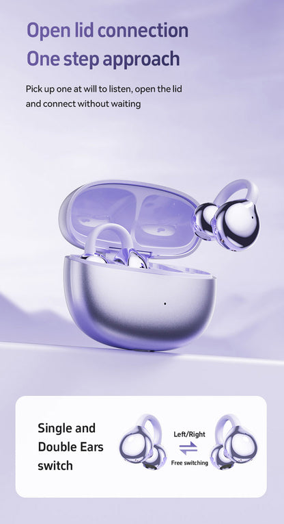 M108 Wireless Open End Earphones Bluetooth 5.4 Headphones Noise Cancelling Comfort Fit 72H Playtime Dolby Atmos Gaming