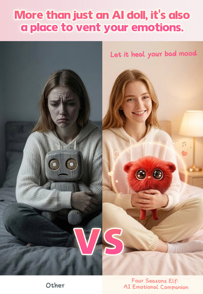 AI Plush Toy 02 AI Smart Plush Toy for Kids ChatGPT AI Companion Robot 69 Languages Voice Interaction Storytelling Learning Assistant Emotional Support Toy Birthday Gift