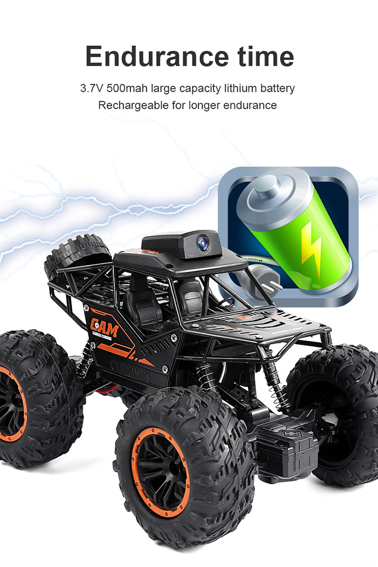 YT6602 Remote Control WIFI Camera Climbing Car 2.4G HD Camera APP Video Transmission Gesture Photo Off-Road Tires Kids Interactive Toy
