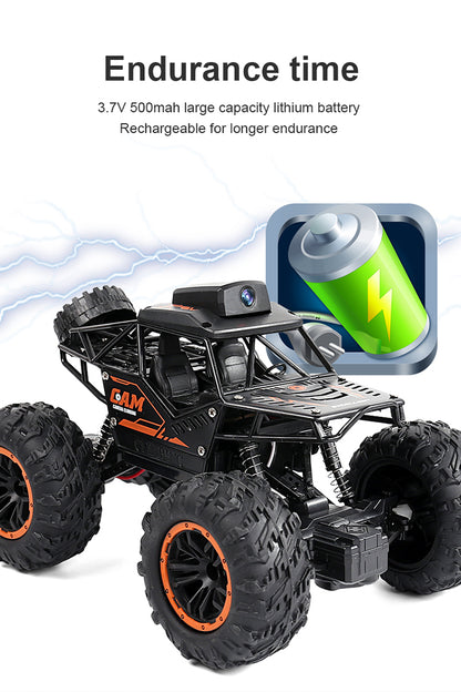 YT6602 Remote Control WIFI Camera Climbing Car 2.4G HD Camera APP Video Transmission Gesture Photo Off-Road Tires Kids Interactive Toy