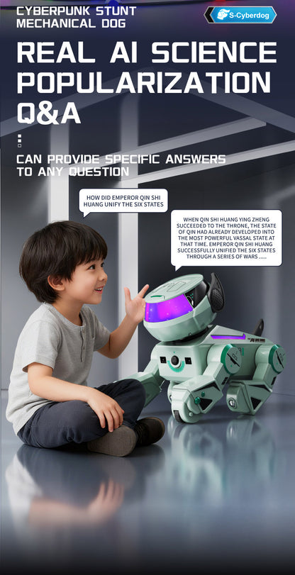 BG1546A AI Large Model Stunt Robot Dog Voice Interaction Programmable Handstand Backflip Push-ups Age 6+
