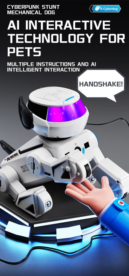 BG1546A AI Large Model Stunt Robot Dog Voice Interaction Programmable Handstand Backflip Push-ups Age 6+