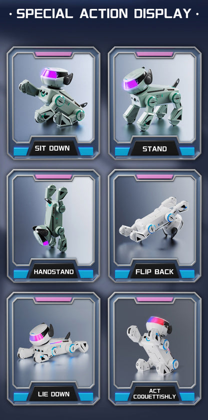 BG1546A AI Large Model Stunt Robot Dog Voice Interaction Programmable Handstand Backflip Push-ups Age 6+