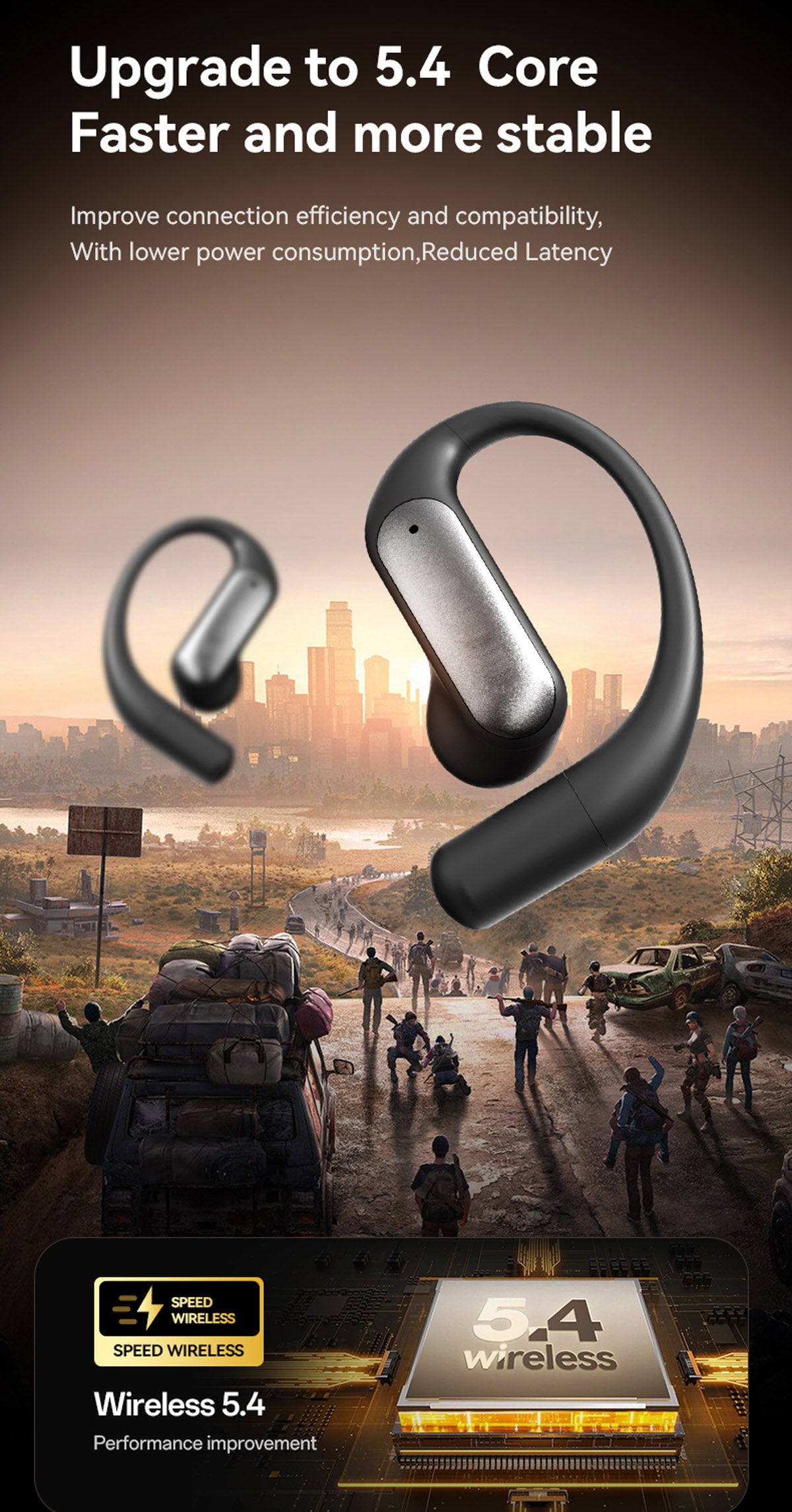 M127 AI Smart Translation Earbuds with Bluetooth 5.4 Real-time Translation 15M Range 138+ Languages Supported
