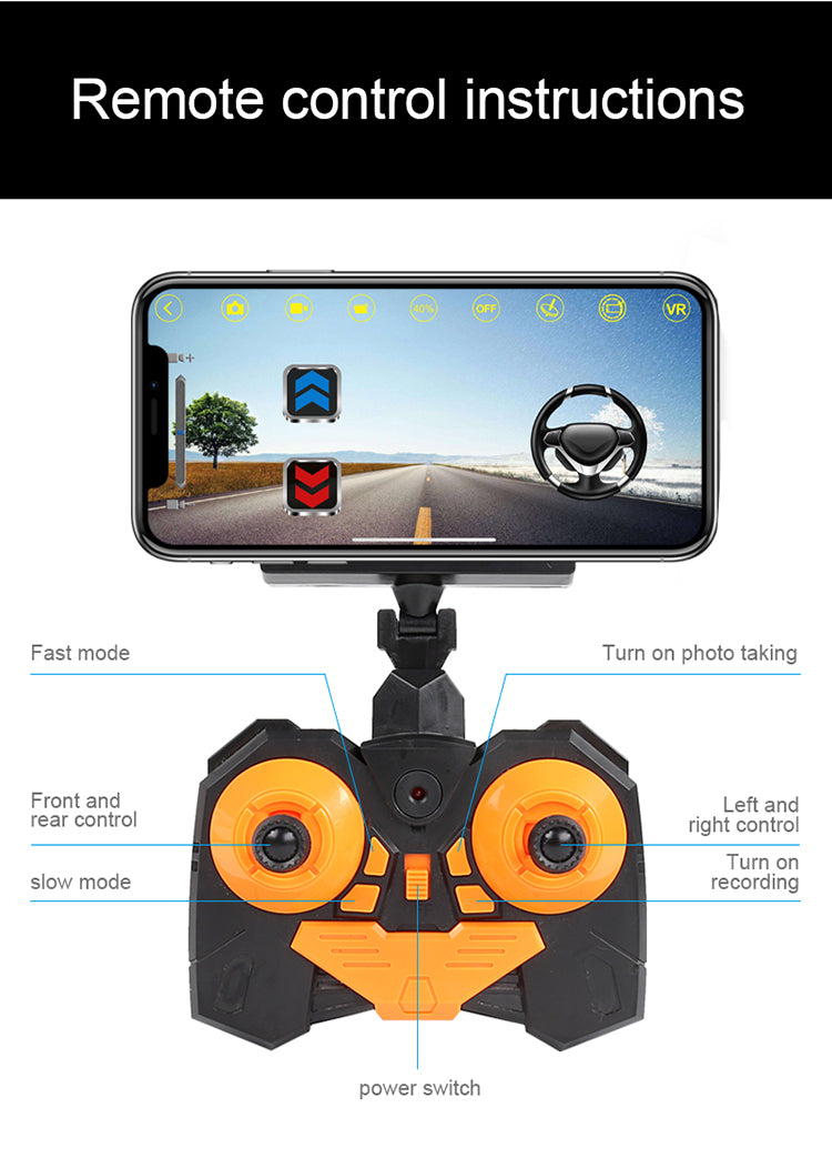 YT6602 Remote Control WIFI Camera Climbing Car 2.4G HD Camera APP Video Transmission Gesture Photo Off-Road Tires Kids Interactive Toy
