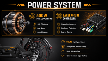 W11 20 Inch Fat Tire Electric Bicycle, Max Speed 25km/h, 500W, 20Ah