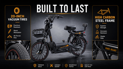 W11 20 Inch Fat Tire Electric Bicycle, Max Speed 25km/h, 500W, 20Ah