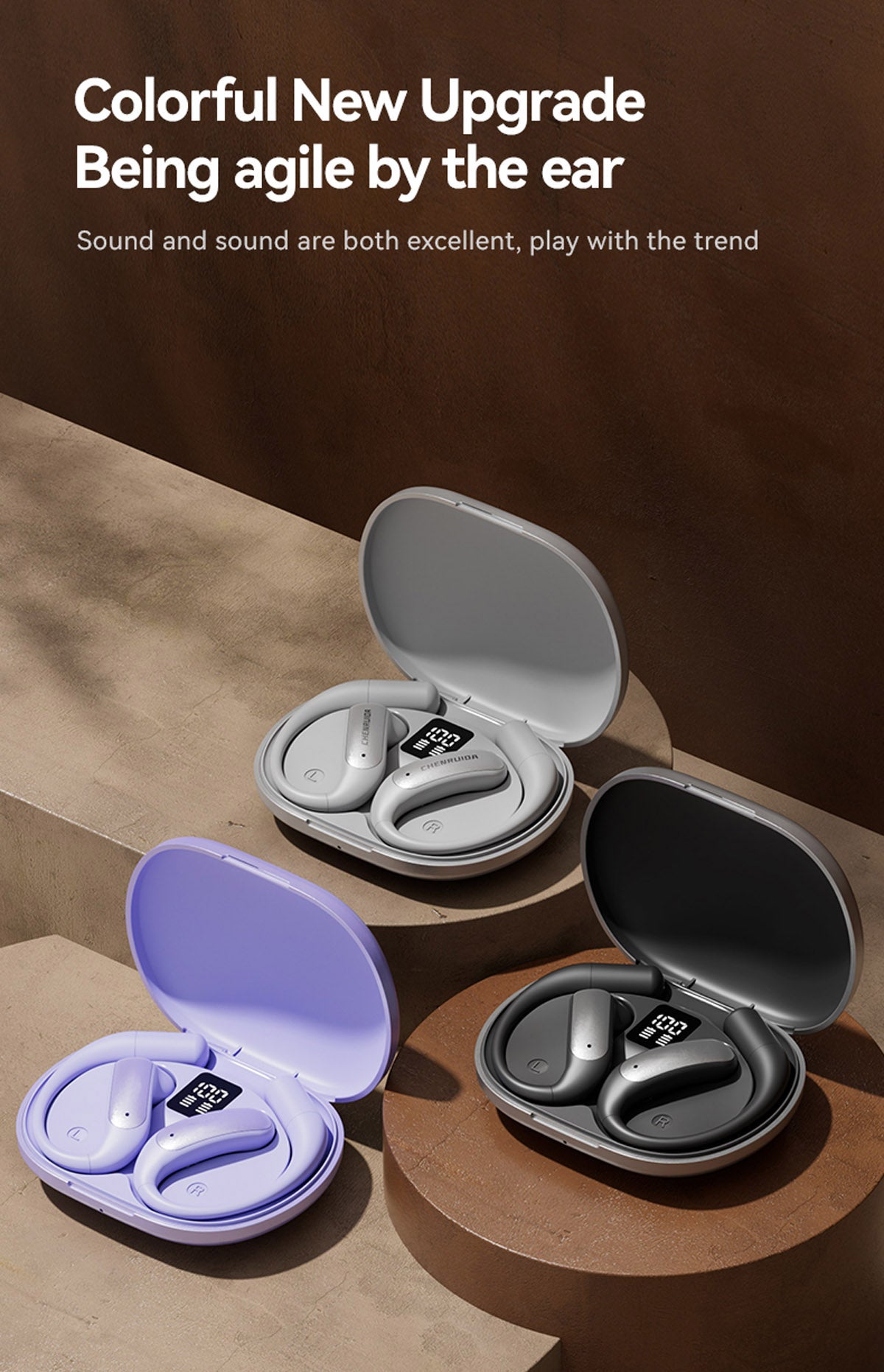 M127 AI Smart Translation Earbuds with Bluetooth 5.4 Real-time Translation 15M Range 138+ Languages Supported