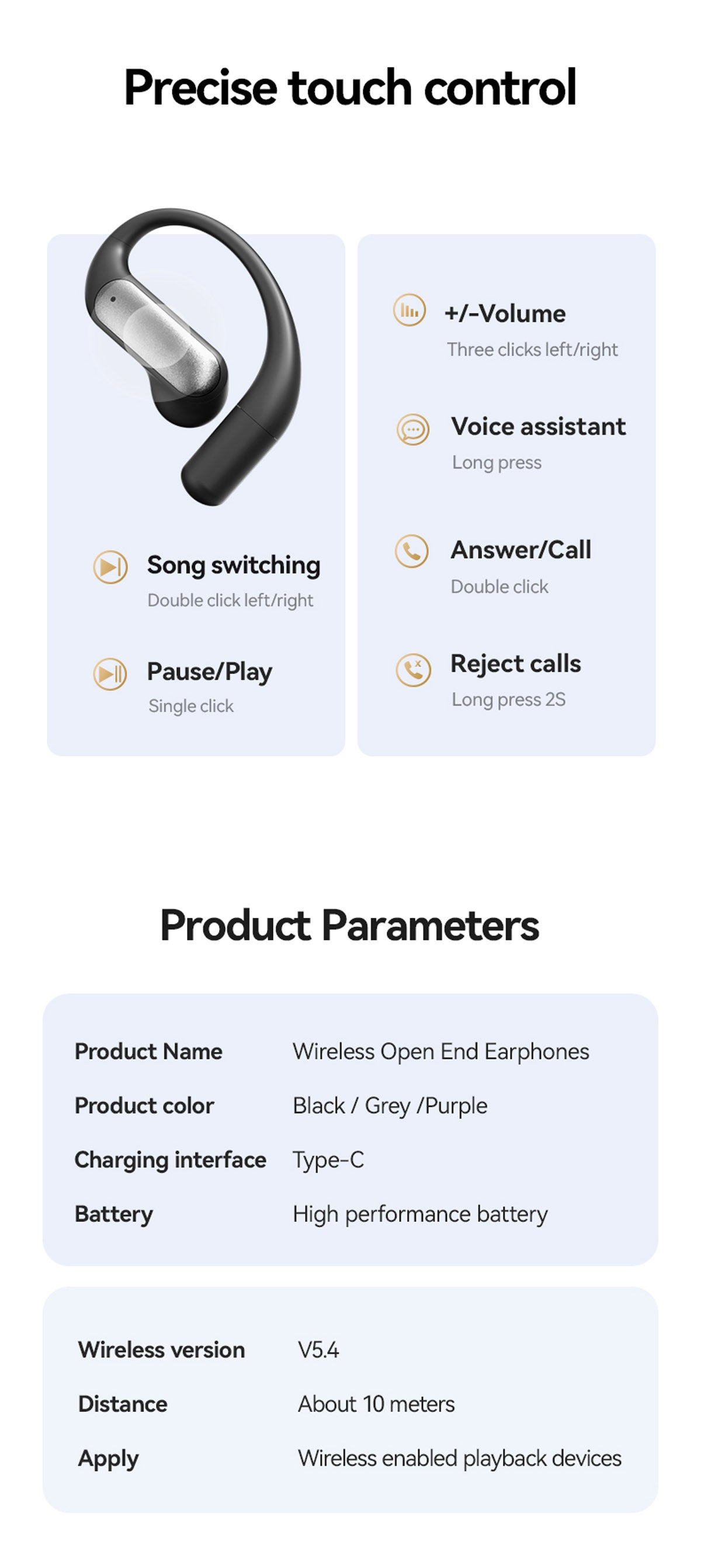 M118 AI Translator Earbuds, Simultaneous Interpretation, Instant Multi-Countries Translation, Bluetooth Wireless