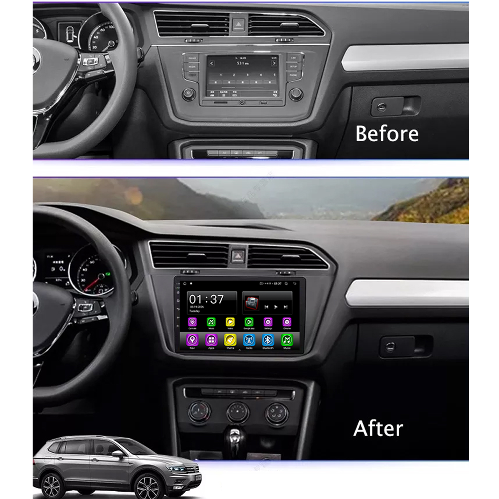 Android 15 Carplay 10 بوصة راديو سيارة لتويوتا لاند كروزر برادو 150 2014 - 2017 نظام ملاحة GPS مشغل وسائط متعددة ستريو DSP RDS WIFI