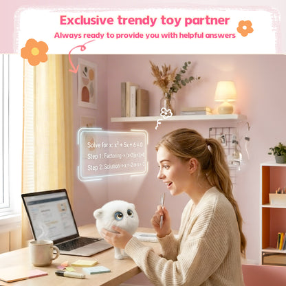 AI Plush Toy 02 AI Smart Plush Toy for Kids ChatGPT AI Companion Robot 69 Languages Voice Interaction Storytelling Learning Assistant Emotional Support Toy Birthday Gift