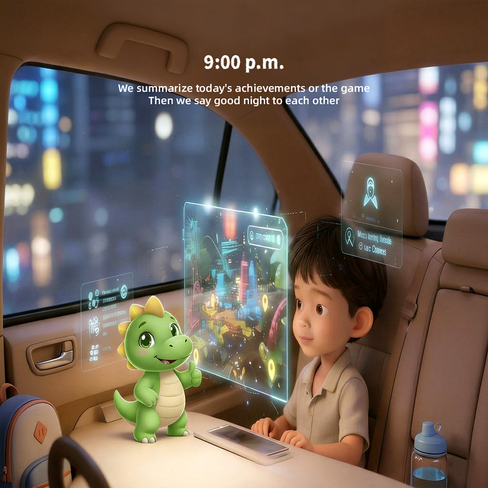 AI Plush Toy Vera Dinosaur AI Smart Plush Toy for Kids ChatGPT AI Companion Robot 69 Languages Voice Interaction Storytelling Learning Assistant Emotional Support Dinosaur Toy Birthday Gift