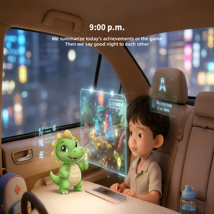 AI Plush Toy Vera Dinosaur AI Smart Plush Toy for Kids ChatGPT AI Companion Robot 69 Languages Voice Interaction Storytelling Learning Assistant Emotional Support Dinosaur Toy Birthday Gift