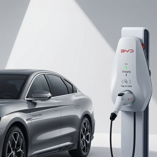BYD 7KW EV AC Charger 220V Wall Mounted Home Charging Station New Energy Vehicle Charger IP54 Waterproof Design BYD Compatible Charger
