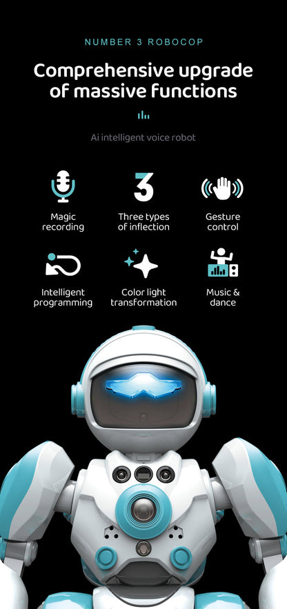 BG1538 Smart Voice Robot Recording Playback Voice Changing Gesture Sensing 2.4G Remote Age 3+