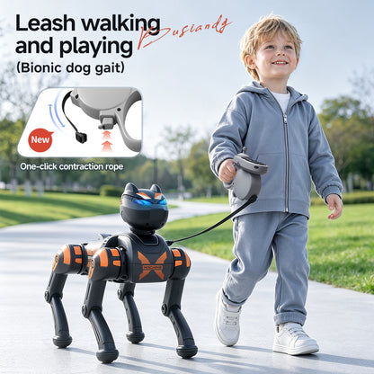 G1001 AI Smart Robot Dog Remote Control Walking Voice Touch Interaction Kids Companion Interactive Toy Learning Support Age 7-14