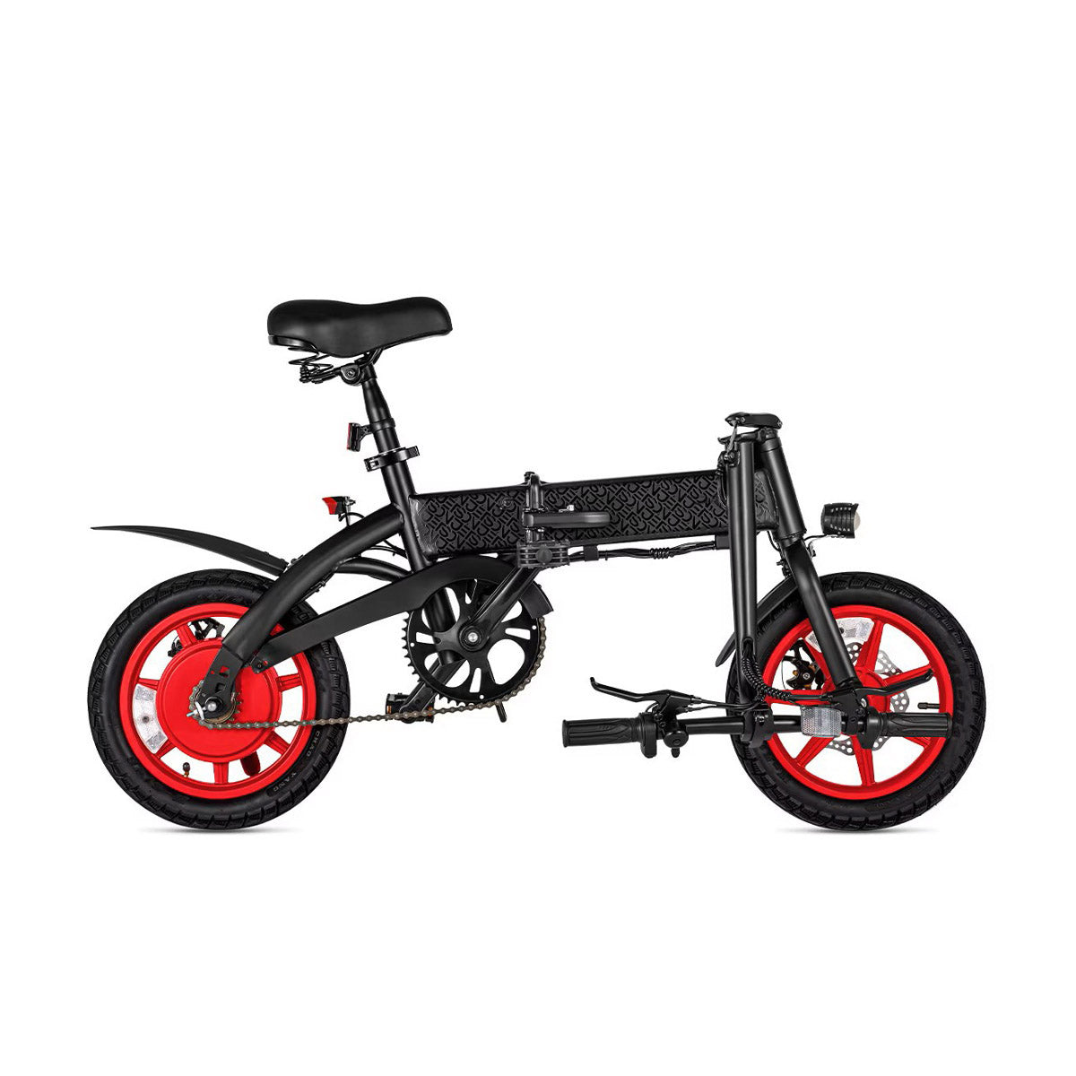 S7-14 Folding Electric Bicycle 350W Motor 36V 6Ah Lithium Battery 14 Inch Wheel Compact Folding Design LED Display