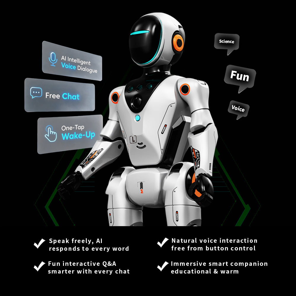 BG1549 Space Metaverse Warrior Robot Voice Dialogue Recording Programming 2.4G Remote Approx 60min Runtime