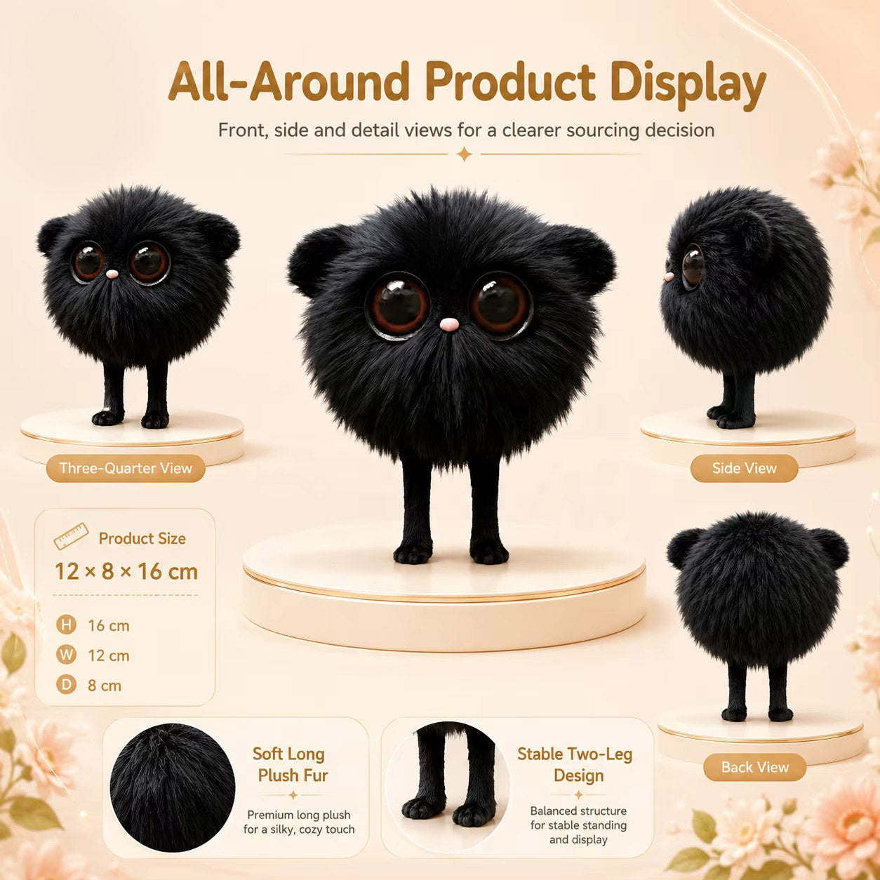 AI Plush Toy 02 AI Smart Plush Toy for Kids ChatGPT AI Companion Robot 69 Languages Voice Interaction Storytelling Learning Assistant Emotional Support Toy Birthday Gift