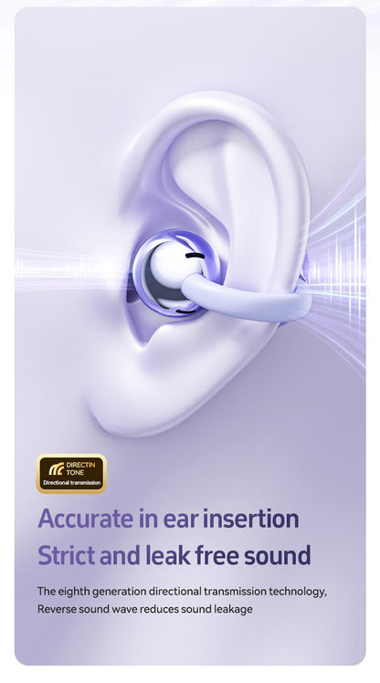 M108 Wireless Open End Earphones Bluetooth 5.4 Headphones Noise Cancelling Comfort Fit 72H Playtime Dolby Atmos Gaming