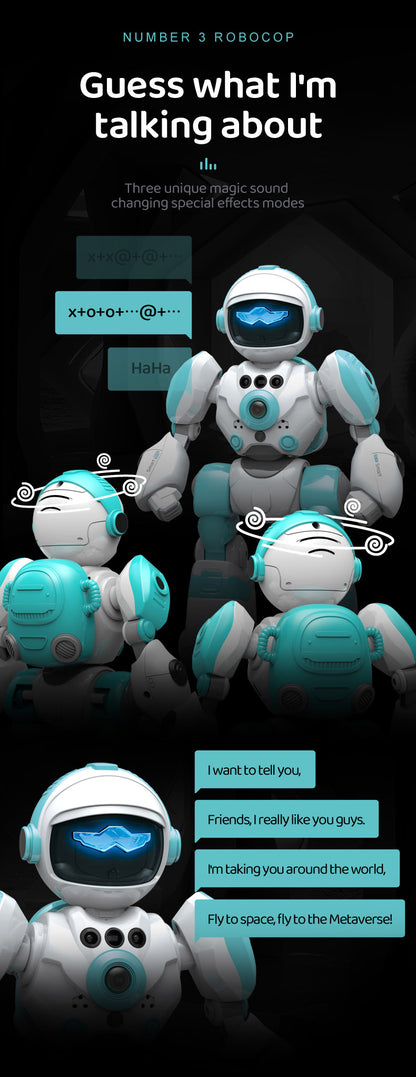 BG1538 Smart Voice Robot Recording Playback Voice Changing Gesture Sensing 2.4G Remote Age 3+