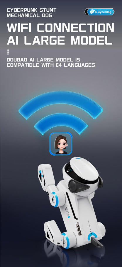BG1546A AI Large Model Stunt Robot Dog Voice Interaction Programmable Handstand Backflip Push-ups Age 6+