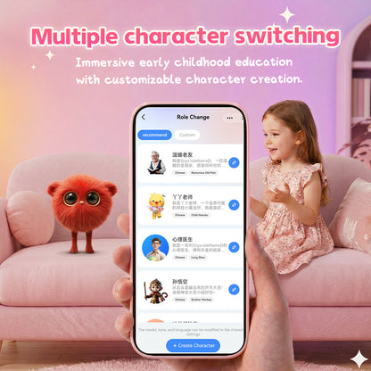 AI Plush Toy 02 AI Smart Plush Toy for Kids ChatGPT AI Companion Robot 69 Languages Voice Interaction Storytelling Learning Assistant Emotional Support Toy Birthday Gift