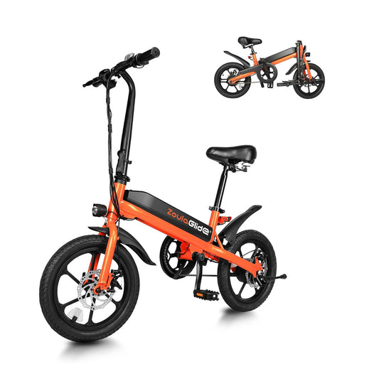 S5 Folding Electric Bike 500W Peak Motor Adult Portable Ebike Lithium Battery City Commuter Bicycle Foldable Design